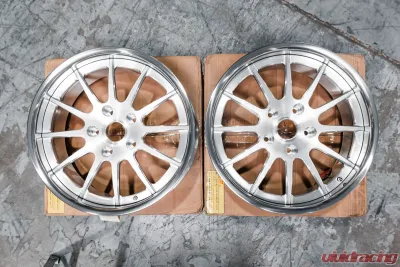 BC Forged FJ34 Wheel Set 18x8 | 18x11.5 5x130 +29mm Brushed Clear Porsche 930 Turbo CLEARANCE - BCF-FJ34-18x8-18x10-29-5x130