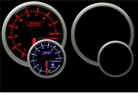 ProSport 52mm Amber | White Premium Series Electrical Tachometer With Warning and Peak Hold