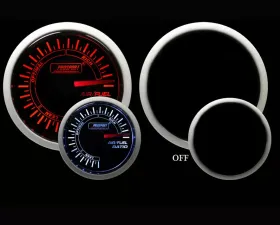Prosport Performance Air Fuel Ratio Gauge Electrical Analog Amber | White 52mm