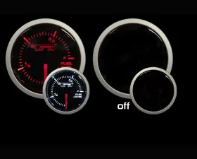 Prosport Performance Fuel Level Gauge Electrical Amber | White 52mm