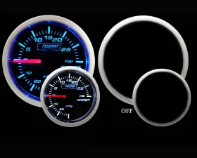 Prosport Performance Boost Gauge Mechanical Blue | White 52mm
