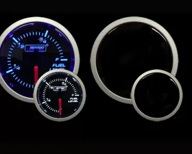 Prosport Performance Fuel Level Gauge Electric Blue | White 52mm