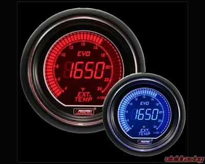 Prosport Performance Exhaust Gas Temperature with Temp | Probe- Digital Display - 216EVOEGT.F