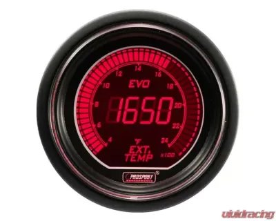 Prosport Performance Exhaust Gas Temperature with Temp | Probe- Digital Display - 216EVOEGT.F