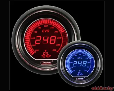 Prosport Performance Oil Temperature Electric with Temp | Sensor Digital Display - 216EVOOT.F