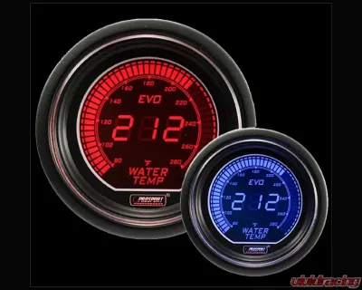 Prosport Performance Water Temp | Electric with Temp | Sensor Digital Display - 216EVOWT.F