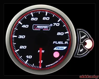 Prosport Performance Fuel Pressure Electric with Sender Blue | White | Amber - 216HLFP270-PK.PSI