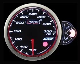Prosport Performance Oil Temperature Gauge Electric with Sender | Blue | White | Amber