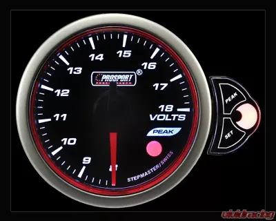 Prosport Performance Volt Gauge Blue | White | Amber 52mm-Halo - 216HLVO270-PK