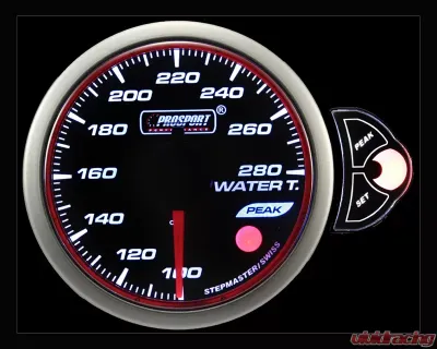 Prosport Performance Water Temp | Gauge Electric with Sender | Blue | White | Amber - 216HLWT270-PK.F