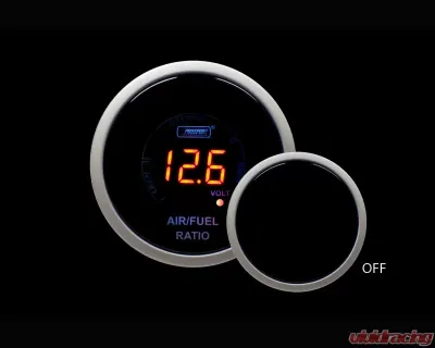 Prosport Performance Air | Fuel Ratio | Volt Gauge-52mm-Amber Digital LCD - 216SAFLED-AMB