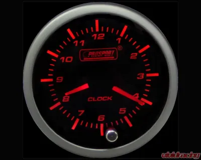 Prosport Performance Premium Series Clock Analog Amber | White - 216SMCKSWL270