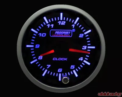 Prosport Performance Premium Series Clock Analog Amber | White - 216SMCKSWL270