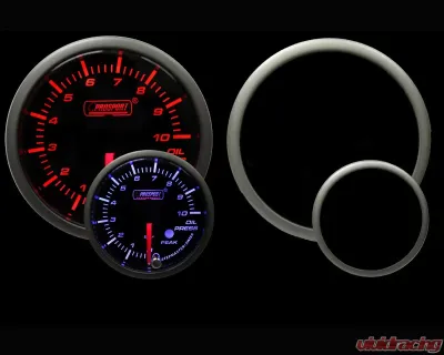 Prosport Performance Oil Pressure Electric with Sender Warning | Peak Hold Bar - 216SMOPSWL270-PK-BAR