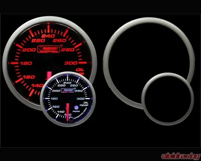 Prosport Performance Oil Temperature Electric with Sender Warning | Peak Hold - 216SMOTSWL270-PK.F