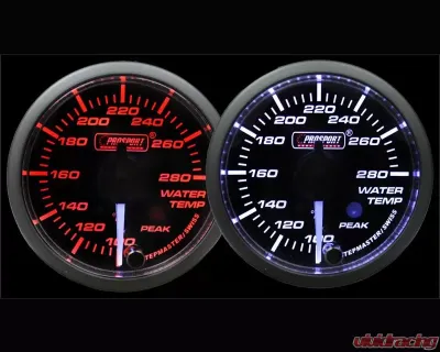 Prosport Performance Water Temp | Electric with Sender Warning | Peak Hold - 216SMWAWTWNCL270-PK.F