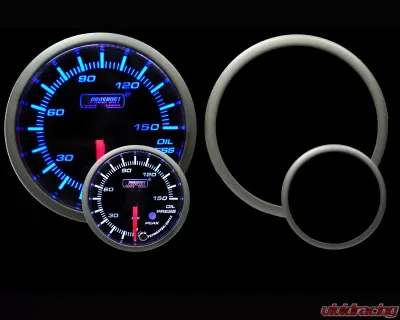 Prosport Performance Oil Pressure Electric with Sender Warning | Peak Hold - 216SMWBOPSWL270-PK.PSI