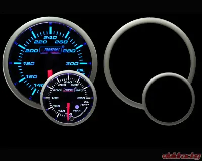Prosport Performance Oil Temperature Electric with Sender with Warning | Peak Hold - 216SMWBOTSWL270-PK.F