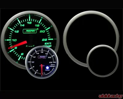 Prosport Performance Exhaust Gas Temp | Elec with Sender with Warning | Peak Hold - 216SMWGEGTSWL270-PK.F