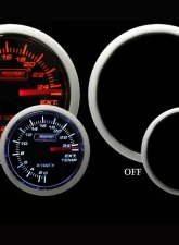 Prosport Performance Exhaust Gas Temp | Gauge Electric with Probe-Amber | White-60mm                                     - 238BFWAEGT270.F - Image 2