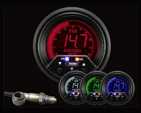 Prosport Performance Premium Wideband Air Fuel Ratio Kit 4 Color with Bosch Sensor Mitsubishi Evolution 92-07