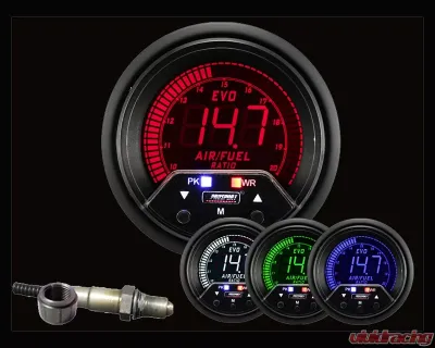 Prosport Performance Premium Wideband Air Fuel Ratio Kit 4 Color with Bosch Sensor Mitsubishi Evolution 92-07 - 238EVOAFRPK4.9-WO