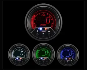Prosport Performance Premium Boost Gauge-4 Color with Waterproof Sender Mitsubishi Evolution X 08-15