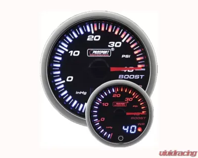 Prosport Performance Boost Dual Display Amber | White 60mm with Waterproof Sender - 238JDMBOR.PSI