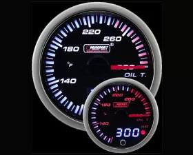 Prosport Performance Oil Temp | Dual Display Amber | White with Sender