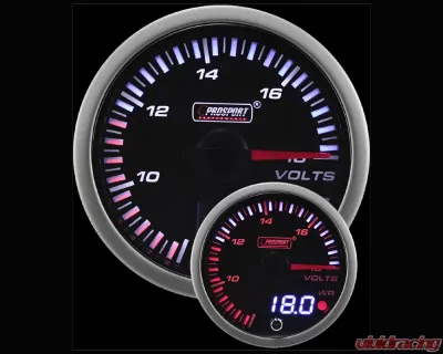 Prosport Performance Volt Gauge Dual Display Amber | White - 238JDMVO