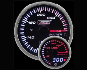 Prosport Performance Water Temp Dual Display Amber | White with Sender