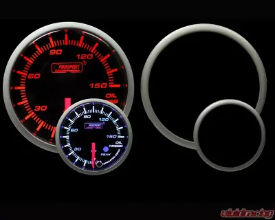 Prosport Performance Oil Pressure Electric with Sender Warning | Peak 60mm - 238SMOPSWL270-PK.PSI