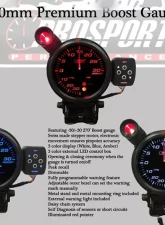 Prosport Performance Boost Gauge with Sender 3 Colors 80mm 3 0.25Inch                                     - 314SMBOSWL270-PK.PSI - Image 3