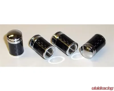 Prosport Performance Carbon Fiber Valve Stem Caps-No Logo - CFVSC-Plain