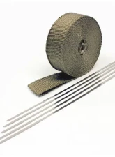 Prosport Performance Titanium Header Wrap 50-Foot Roll with 5 Stainless Steel Zip Ties                                     - HEA-Wrap Kit-TIT-50 - Image 3