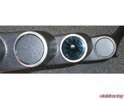 Prosport Performance 52mm Gauge Blank | Switch Panel-Black with Silver Ring - PS-52BLNK-S