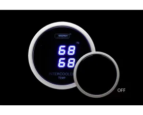 Prosport Performance Dual Intercooler Temp | Gauge- with Sender S-Blue Digital LCD