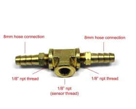 Prosport Performance T-Fitting Adaptor for Fuel Pressure Sensor