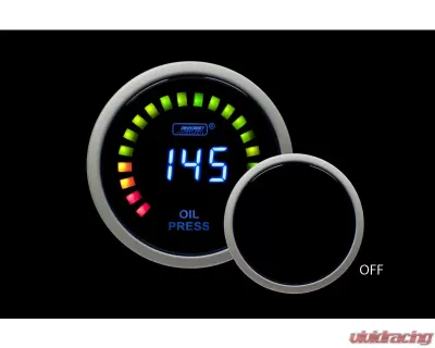 Prosport Performance Oil Pressure Electric with Sender | Blue Digital LCD Display - PSOPLCD-NEW