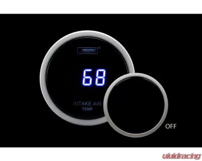 Prosport Performance Intake Temp Gauge- with Sender Blue Digital LCD Display - PSSITLCD-BL.F