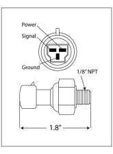 Prosport Performance Oil Pressure | Fuel Pressure Sender Premium                                     - PSSMOPS - Image 3