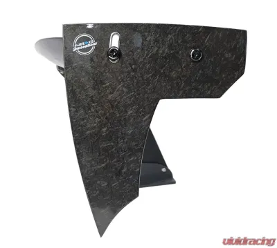 NRG Carbon Fiber Glass 59 Inch Universal Rear Spoiler Arrow Cut Out Stands and NRG logo End Plates - CARB-A591NRG