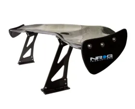 NRG Carbon Fiber 69 Inch Universal Rear Spoiler with Logo
