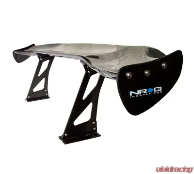 NRG Carbon Fiber 69 Inch Universal Rear Spoiler with Logo - CARB-A690NRG