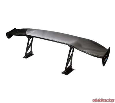 NRG Carbon Fiber 69 Inch Universal Rear Spoiler with Logo - CARB-A690NRG