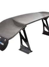 NRG Carbon Fiber 69 Inch Universal Rear Spoiler with Logo                                     - CARB-A690NRG - Image 5