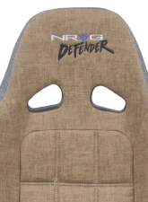 NRG Defender Suspension Bucket Seats Brown Gray                                     - DF-100BR - Image 3
