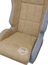 NRG Defender Suspension Bucket Seats Brown Gray                                     - DF-100BR - Image 4
