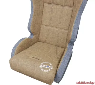 NRG Defender Suspension Bucket Seats Brown Gray - DF-100BR