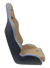 NRG Defender Suspension Bucket Seats Brown Gray                                     - DF-100BR - Image 5